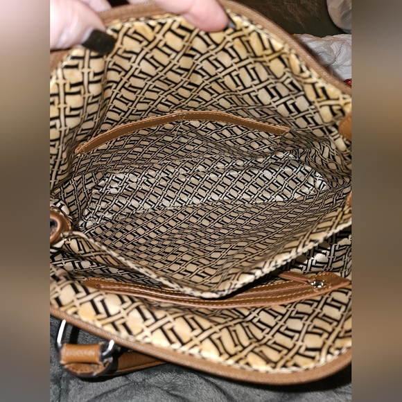 Tiganello GUC leather satchel in Cognac and Black - Picture 8 of 13